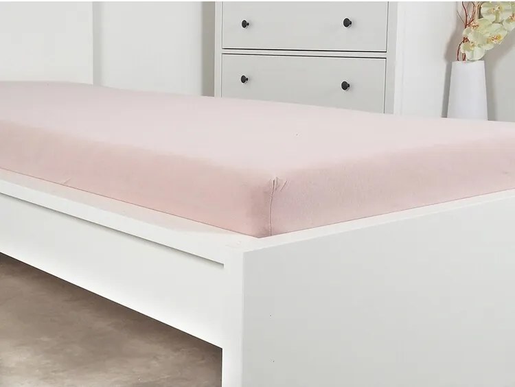 4Home prześcieradło jersey Ideal stary róż, 70 x 140 cm