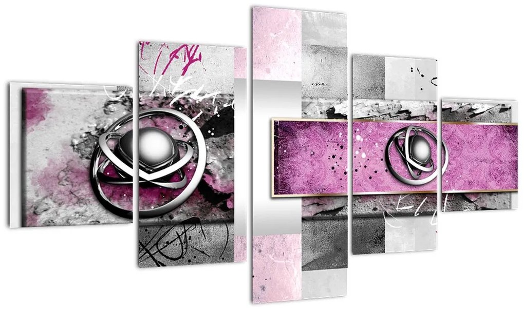 Obraz abstrakcji (125x70 cm)
