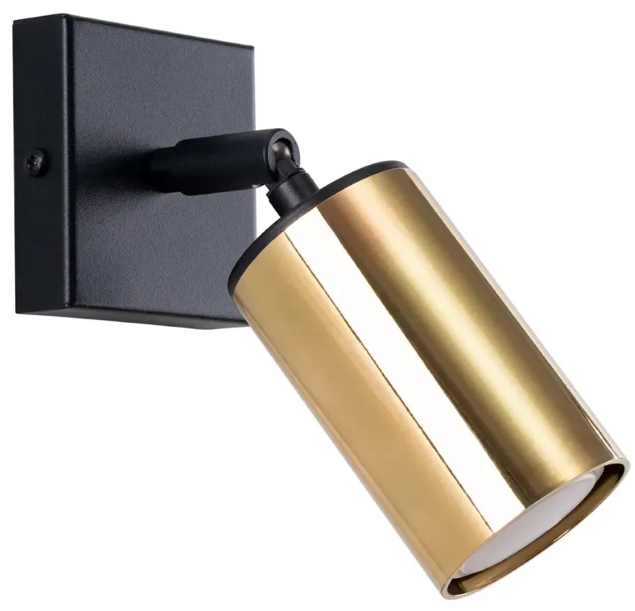 Kinkiet WINX czarny/złoty SOLLUX  LIGHTING