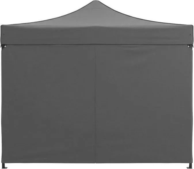 Pawilon ogrodowy eventowy FGA4, 3x3 m, automatyczny ze ściankami - namiot zamykany, szary