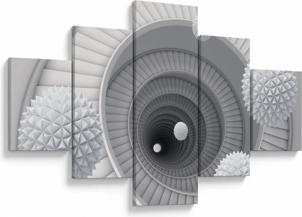 Obraz abstrakcji 3D (125x70 cm)