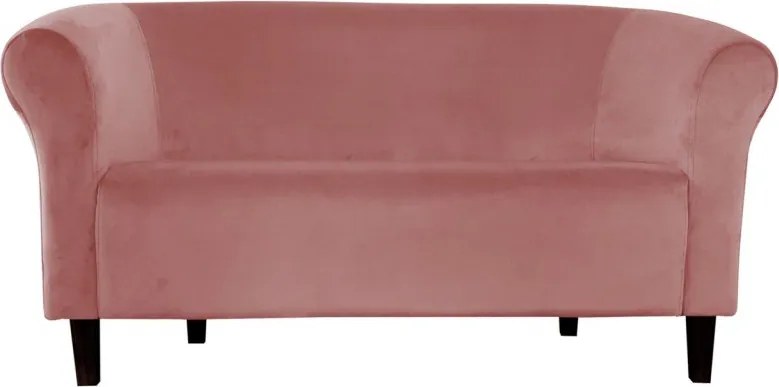 Sofa Milo tkanina Welur wygodna sofa tapicerowana do salonu i poczekalni : Kolor nogi - Venge, Kolor tkaniny - VELVET - MG58, Typ tkaniny - Velvet, Wysokość nogi - 15 cm