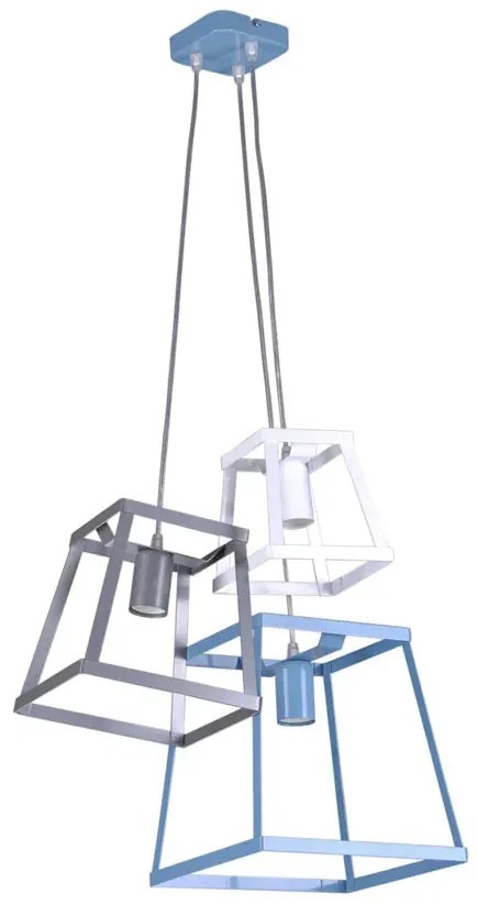 Geometryczna lampa wisząca dziecięca 3X S550 L4-S38