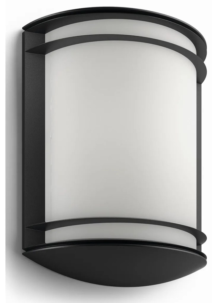 LED Philips 17320/30/P3 Kinkiet zewnętrzny  Antylopa 28 cm, czarny