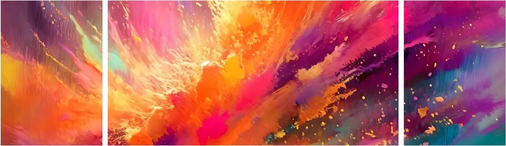 Obraz - Dynamiczna abstrakcja (170x50 cm)