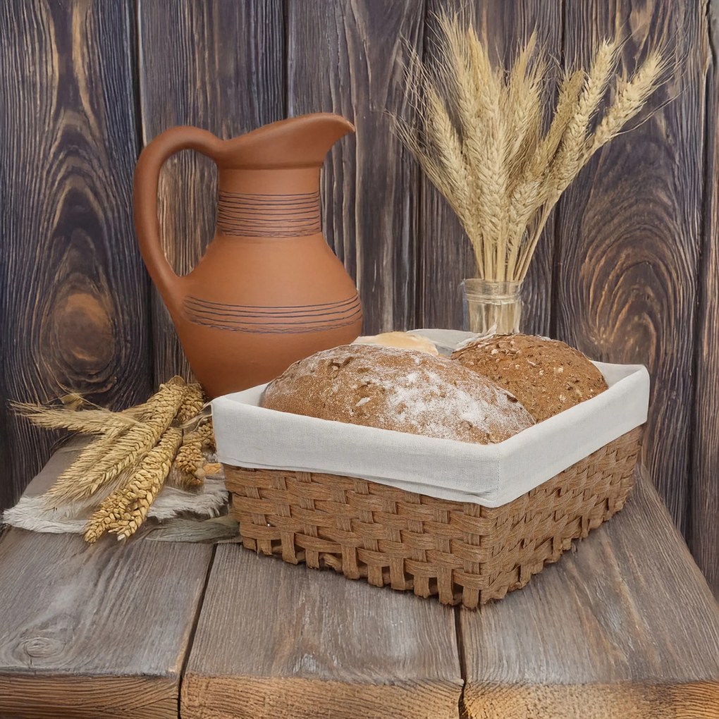 Koszyk na pieczywo z materiałową wyściółką, Kesper