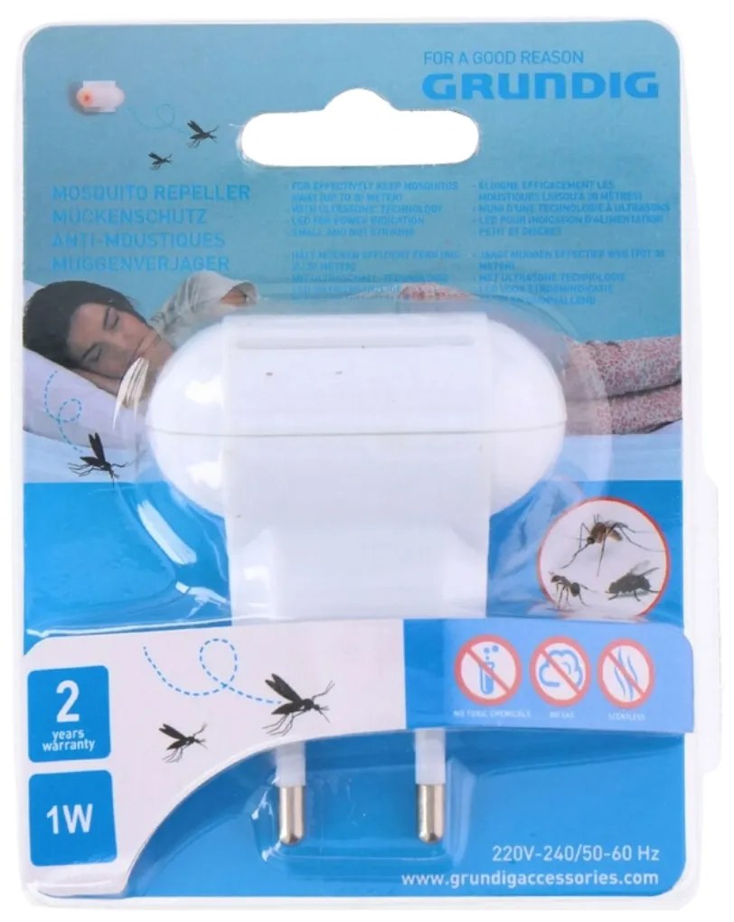 Ultradźwiękowy środek odstraszający komary do gniazdka GRUNDIG