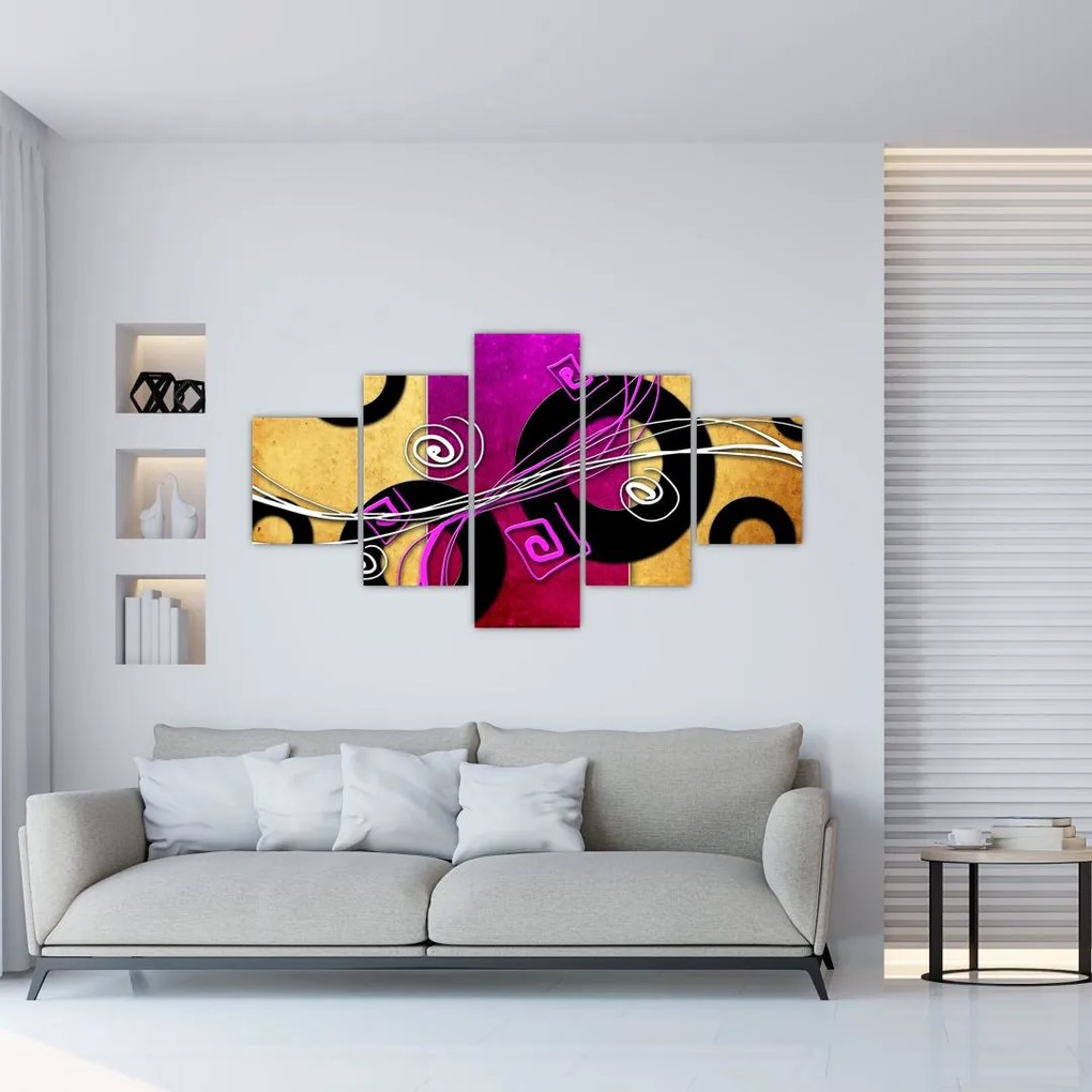 Obraz abstrakcji (125x70 cm)