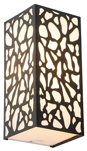 Nowoczesna zewnętrzna lampa ścienna czarna IP44 - Nicole