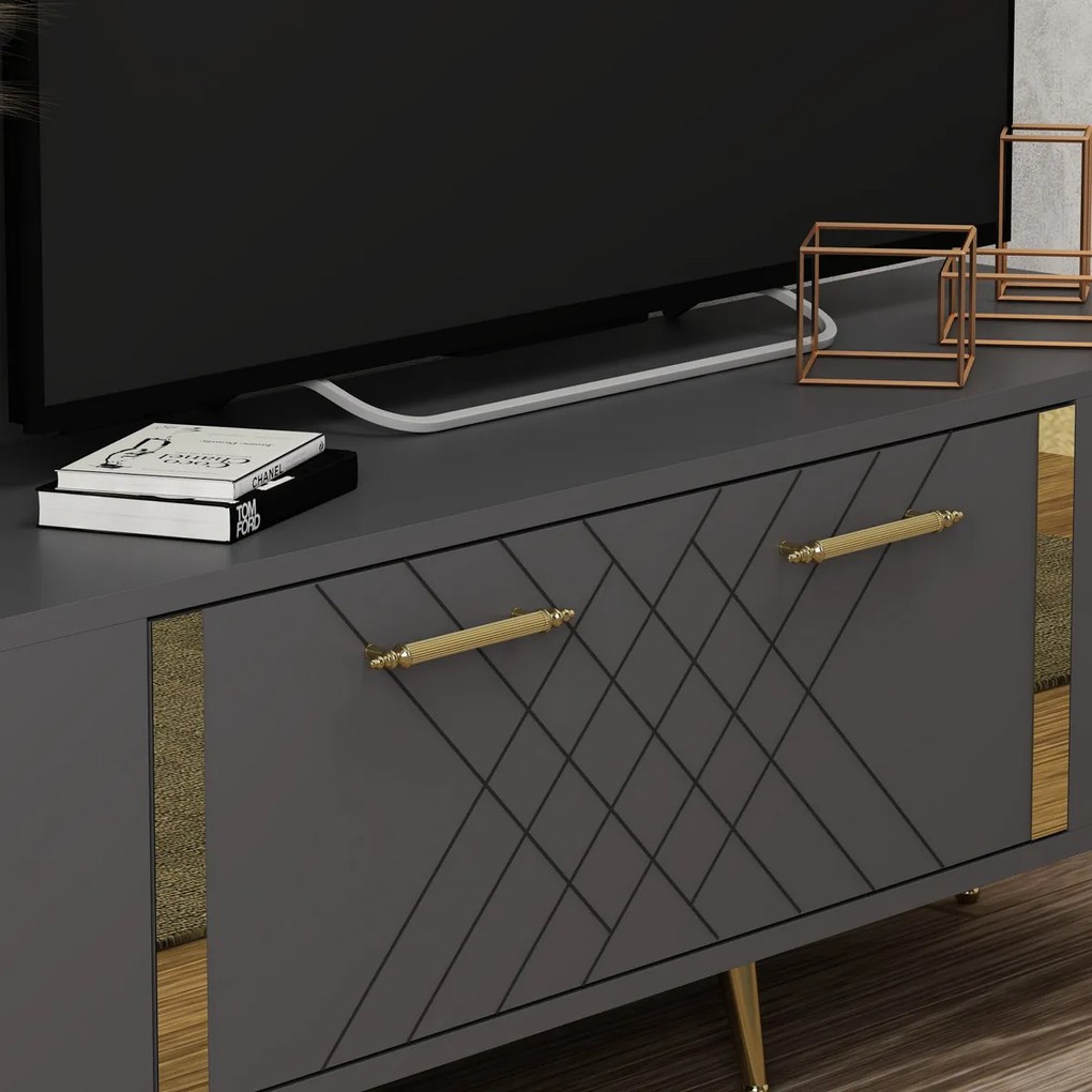 Stolik pod telewizor Detas Anthracite