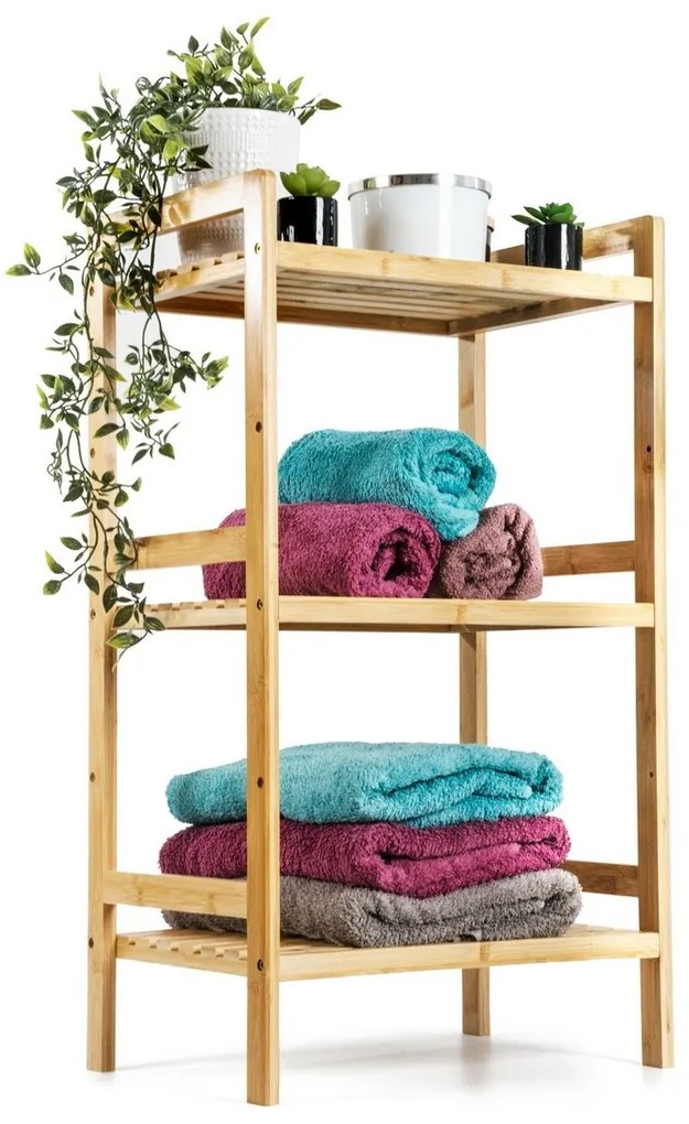 G21 Regał bambusowy, 3 półki, 3 piętra