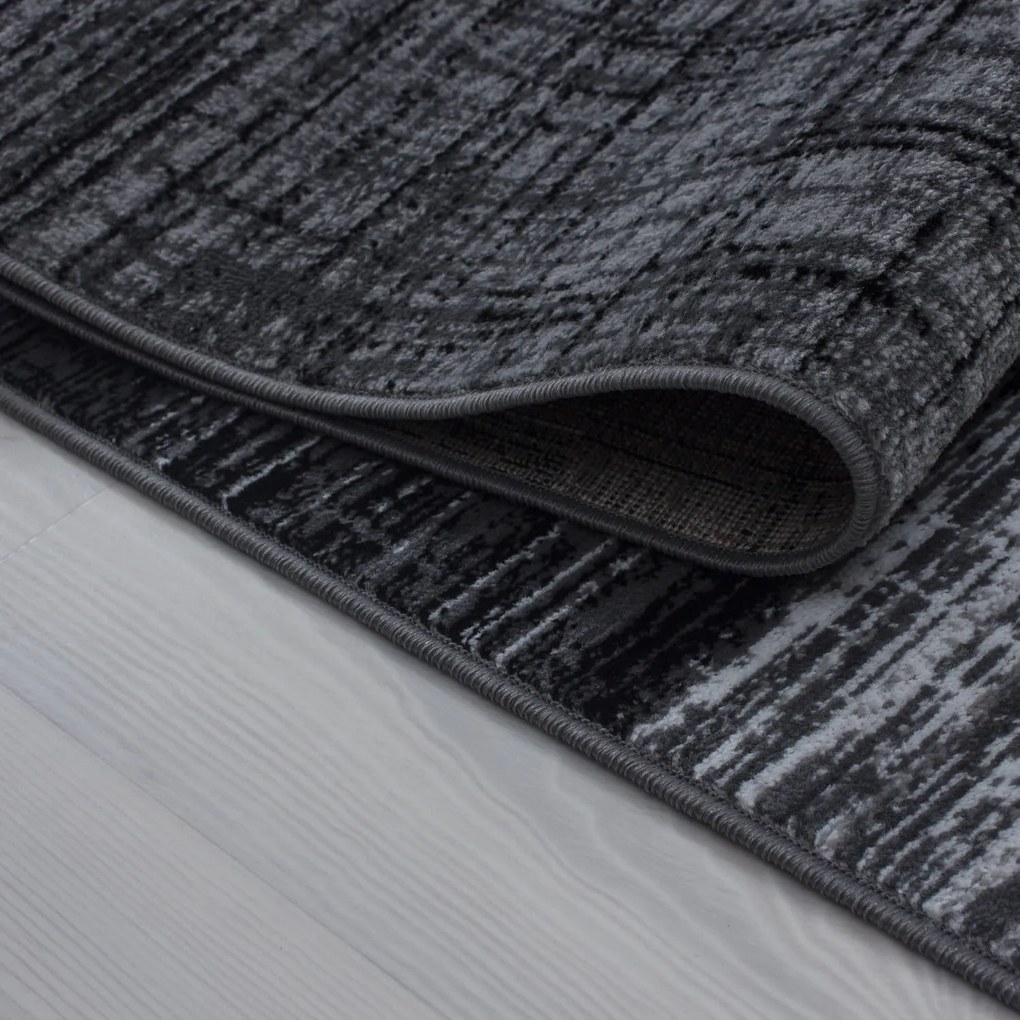 Dywan nowoczesny Plus prostokąty szaro-czarny 120 cm x 170 cm