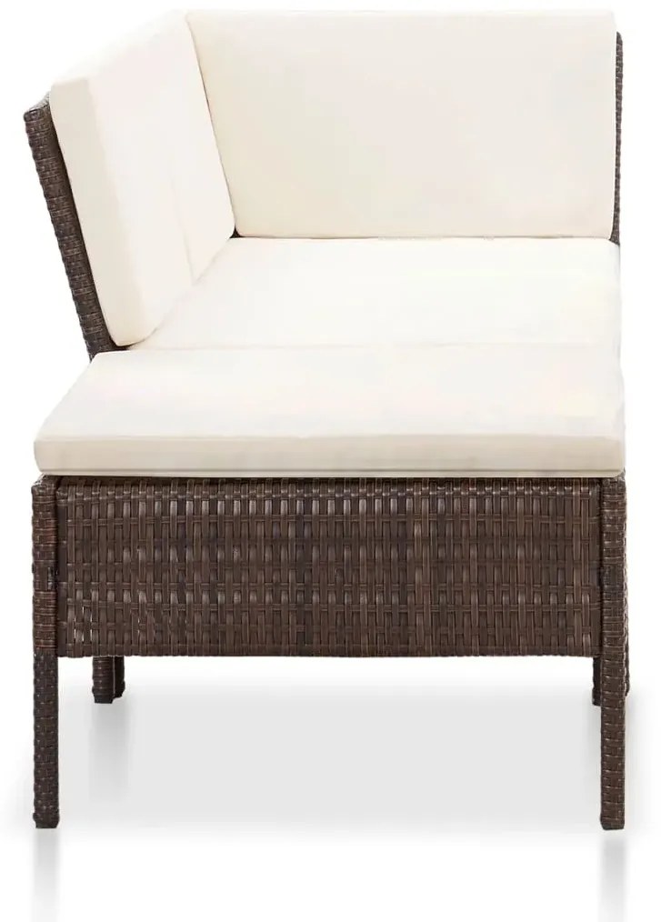 Zestaw brązowych mebli ogrodowych C6-P77