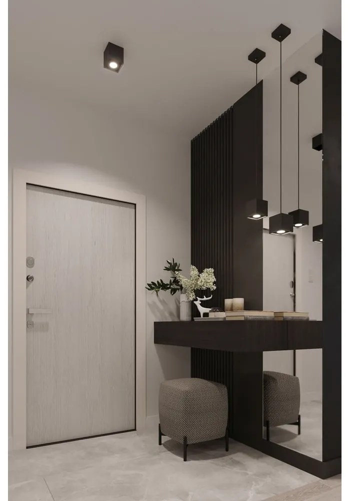 Czarny kinkiet Sollux Geo