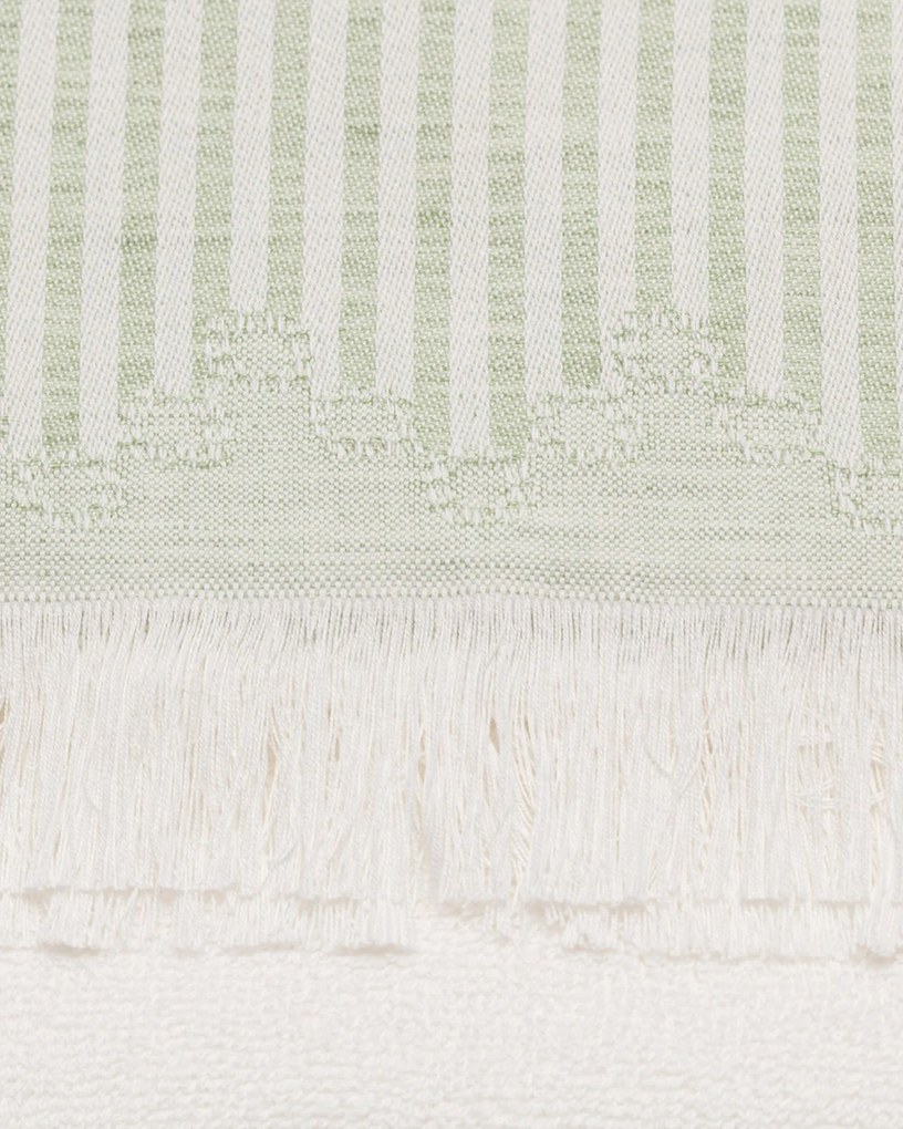 Ręcznik Trevor 70x140cm white green