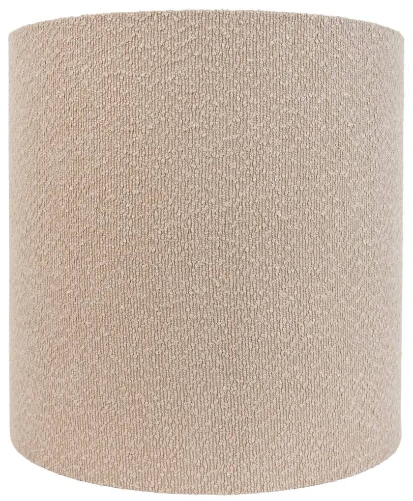 Abażur z tkaniny beżowy z tkaniny typu teddy 40/40/40 Nowoczesny