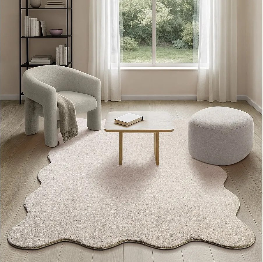 Dywan Relax prany antypoślizgowy - beżowy - 140 x 200 cm