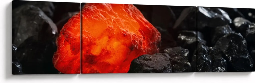 Obraz - świecący minerał (170x50 cm)