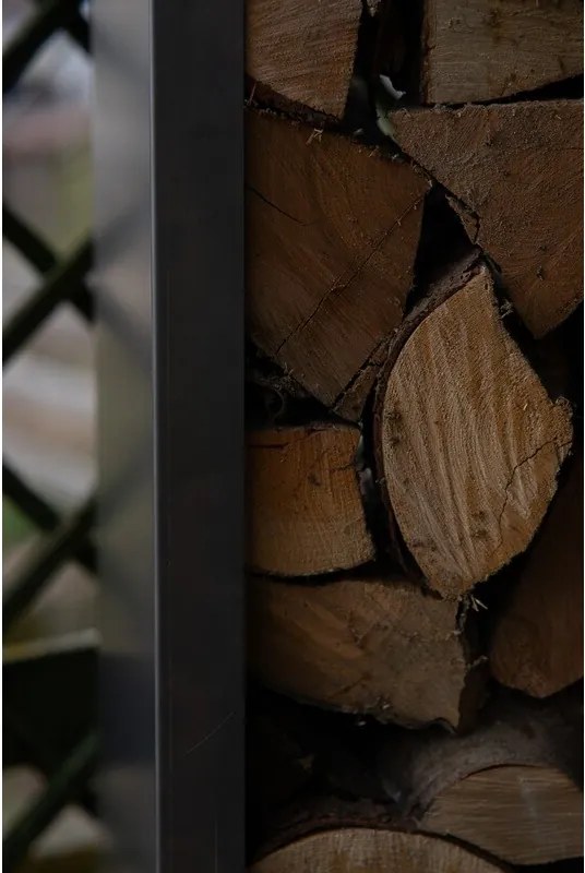 Stora Drewutnia ogrodowa 180 x 120 x 40 cm, corten CORGARDEN 1035