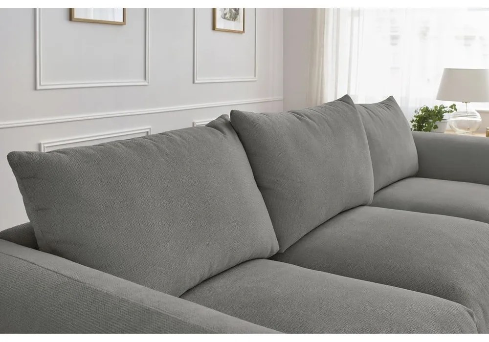 Szara sofa 265 cm Ernest – Bobochic Paris