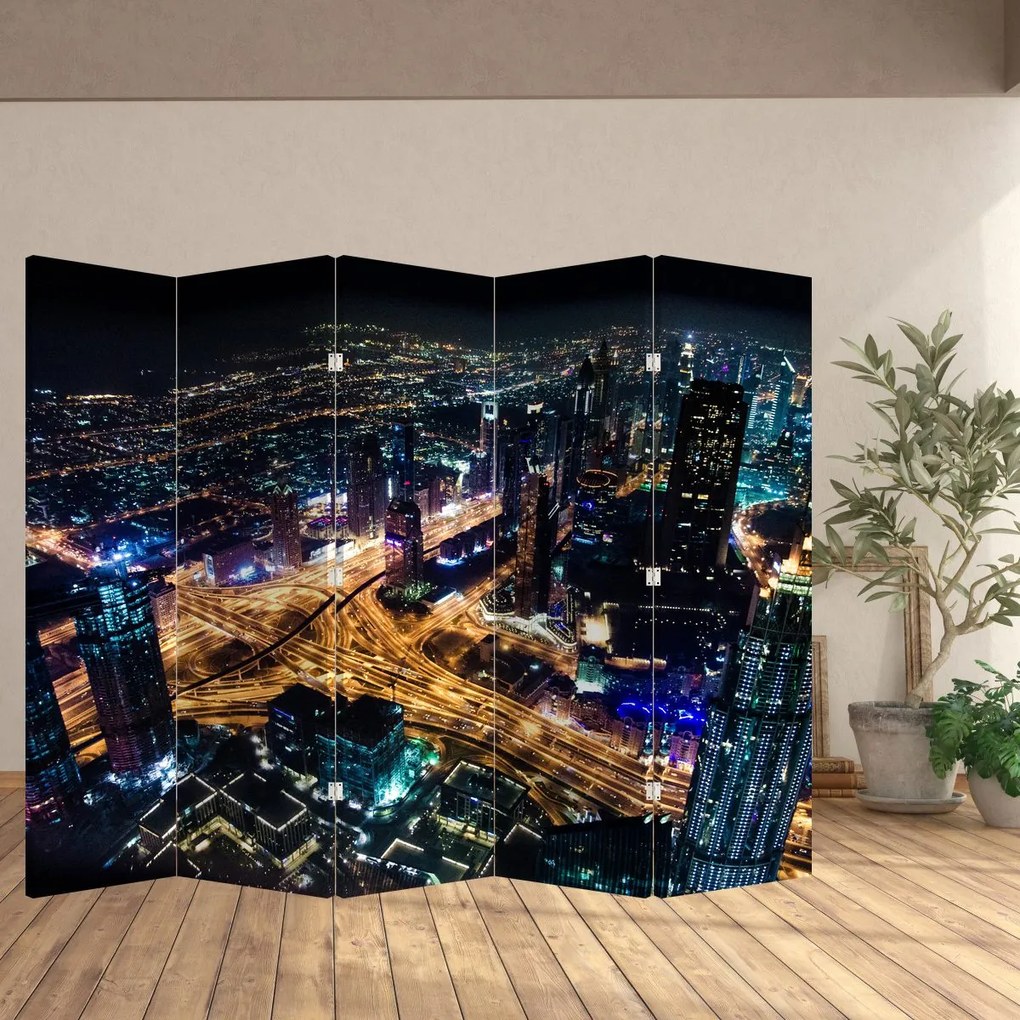 Parawan - Miasto nocą (210x170 cm)