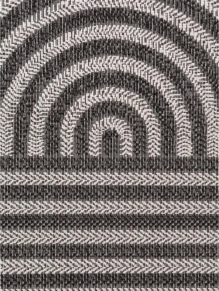 Czarno-kremowy dywan odpowiedni na zewnątrz 160x230 cm Haringey Woodfield – Ted Baker