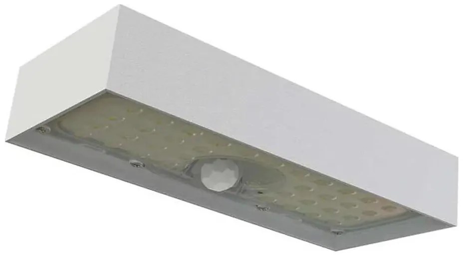 LED solarny reflektor z czujnikiem ruchu LED/3,7V 3000mAh 4000K IP65 biały