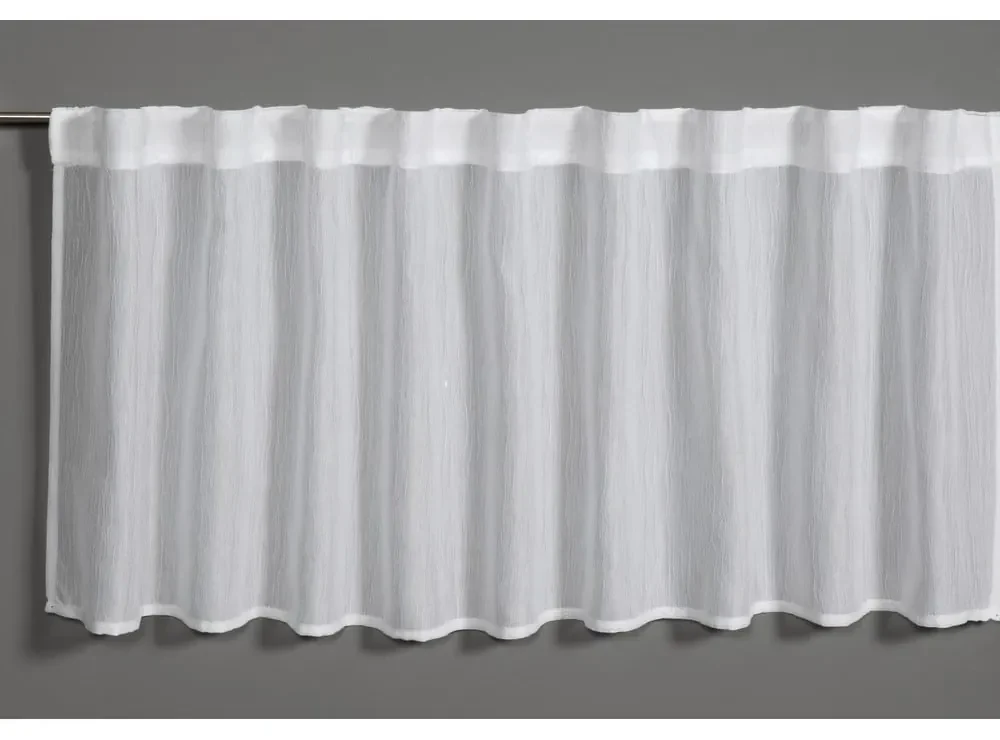 Biała firanka 45x140 cm Jacquard-Voile – Gardinia