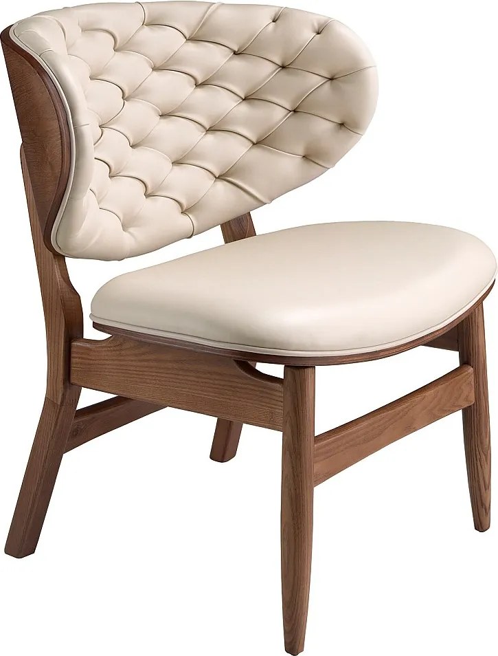 Fotel ze skóry ekologicznej w kolorze piasku i orzecha włoskiego 5141 ANGEL CERDA