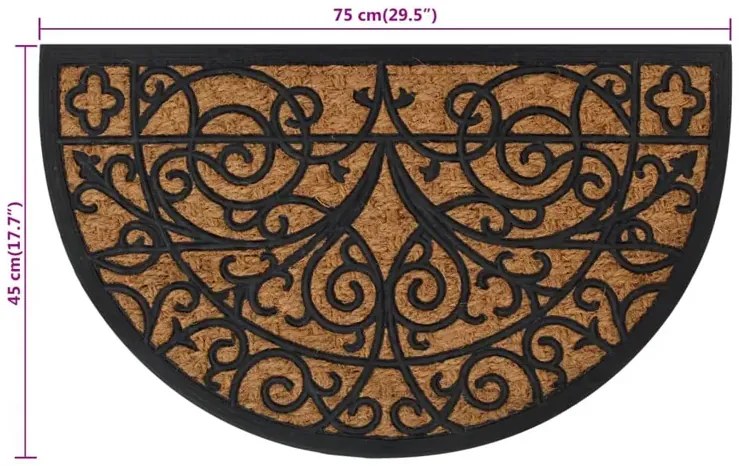 Wycieraczka brązowa przed drzwi Z0-R81