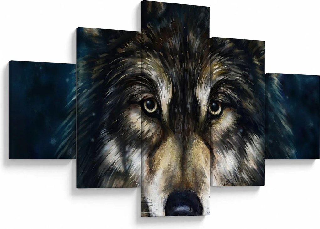 Obraz - Wilk (125x70 cm)