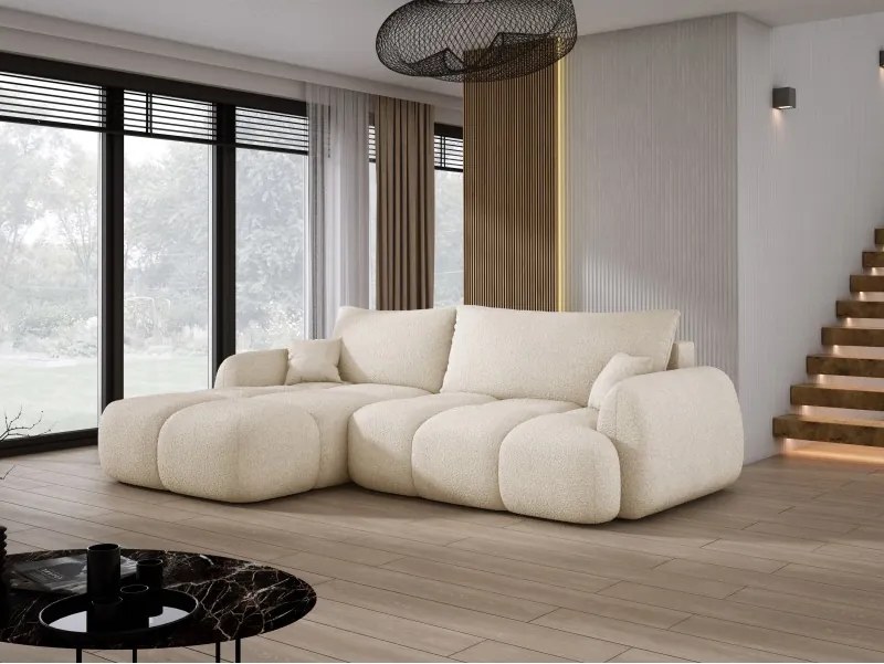 Narożnik COCO WIND z funkcją spania poduszkami i pojemnikiem NOW OR NEVER 02 WERSAL