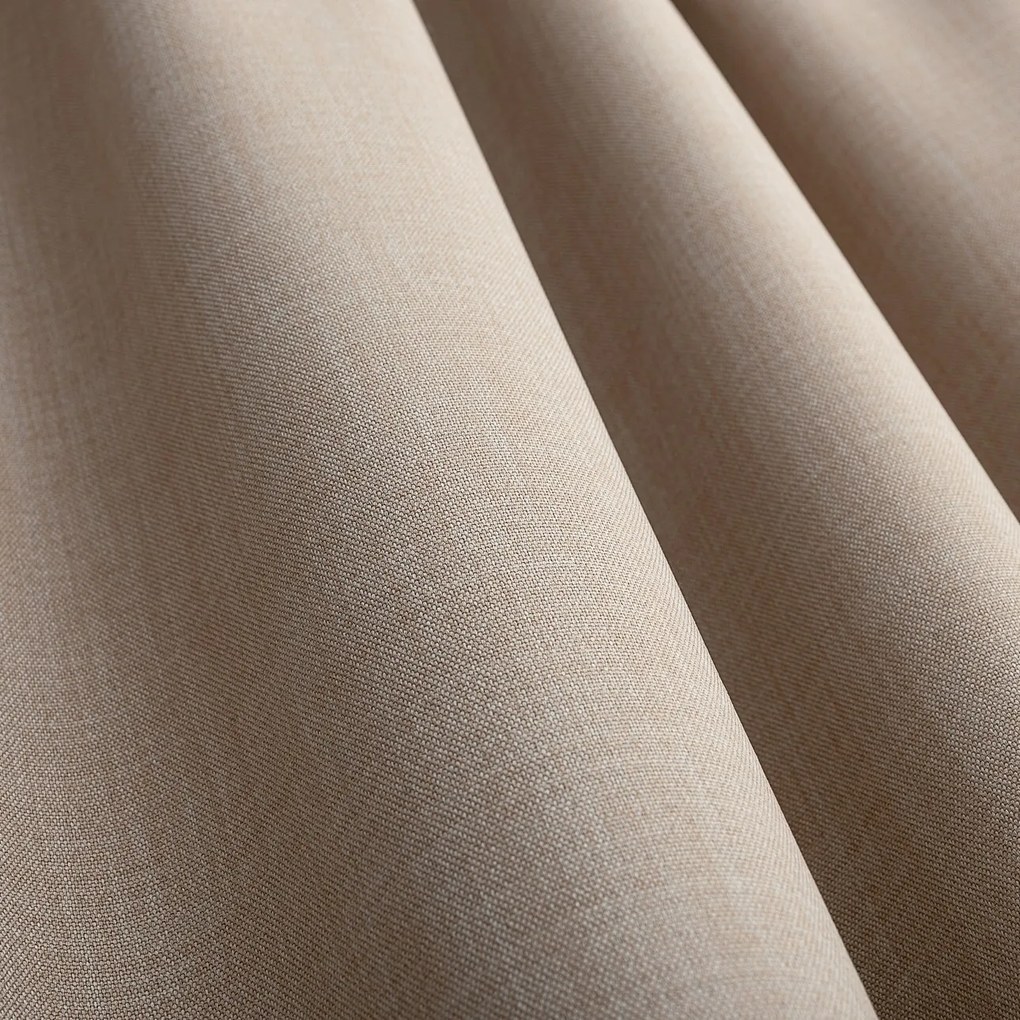 Zasłona zaciemniająca na taśmie marszczącej blackout strukturalny beżowy140 x 280 cm 1 szt.