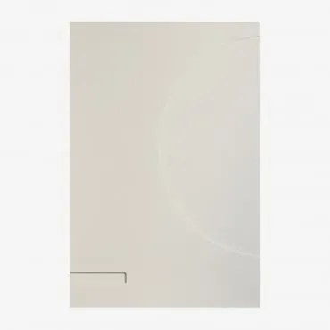 Płótno Dekoracyjne 60x90 Cm Z Wypukłym Wzorem Iridionne Kremowa Tapioca - Sklum