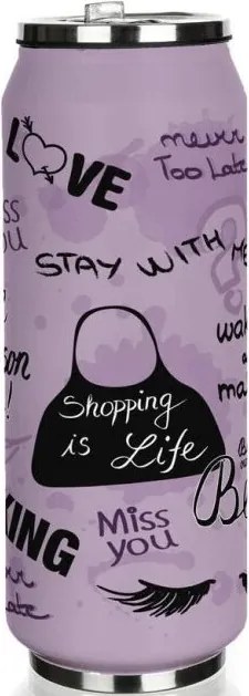 Banquet Termos BE COOL Teenager Girls 430 ml, fioletowy