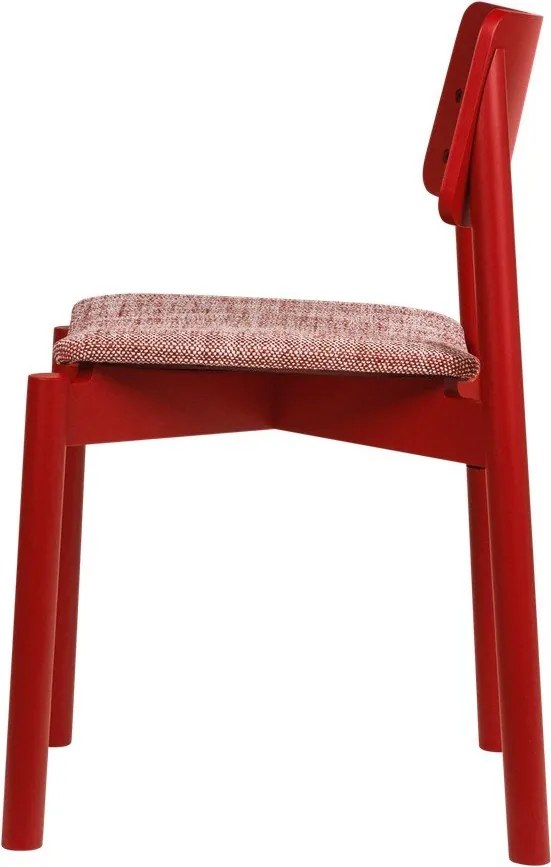 Czerwone krzesło sztaplowane Wem – noo.ma