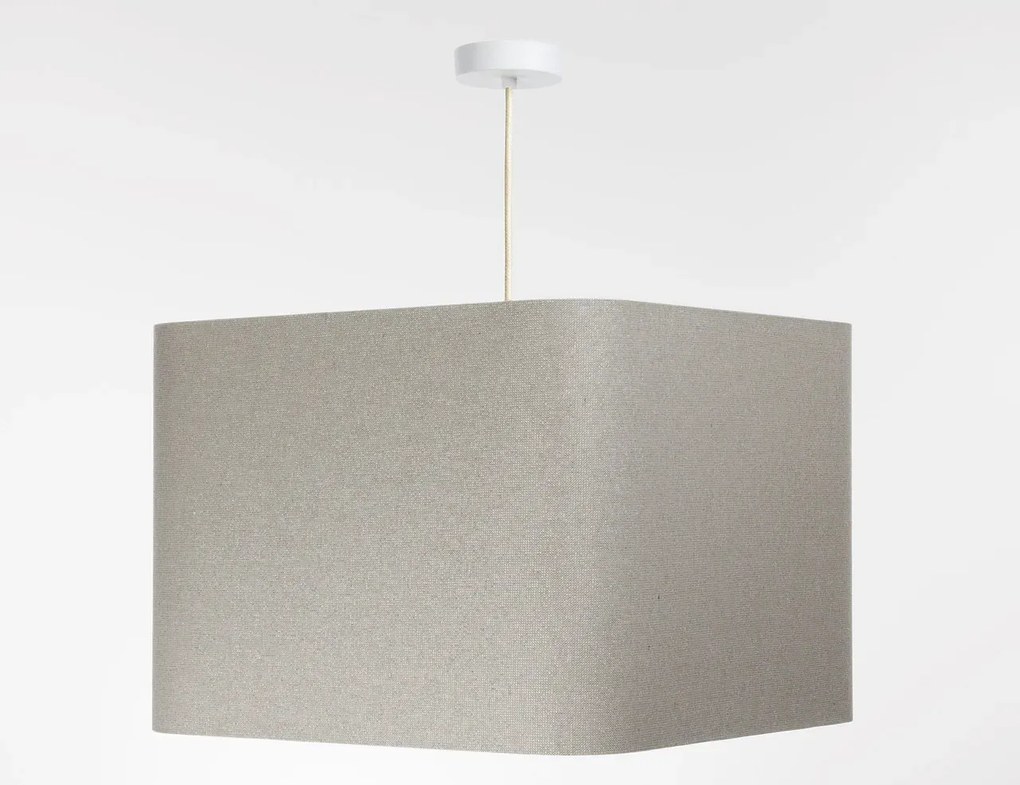 Lampa wisząca KWADRO LEN 007-40w20 jasnobeżowa BPS KONCEPT