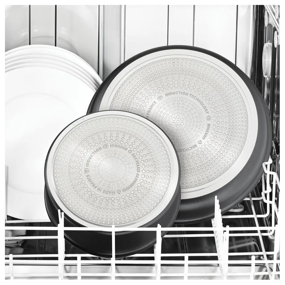 Patelnie zestaw 2 szt. z powłoką nieprzywierającą/z odpinaną rączką aluminiowe ø 28 cm INGENIO Eco Resis L3979102 – Tefal