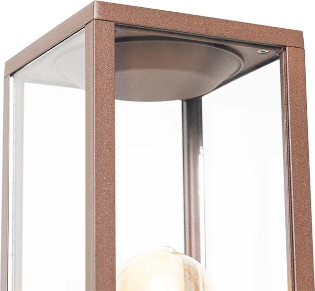 Przemysłowa stojąca lampa zewnętrzna rdzawy brąz 80 cm IP44 - Charlois