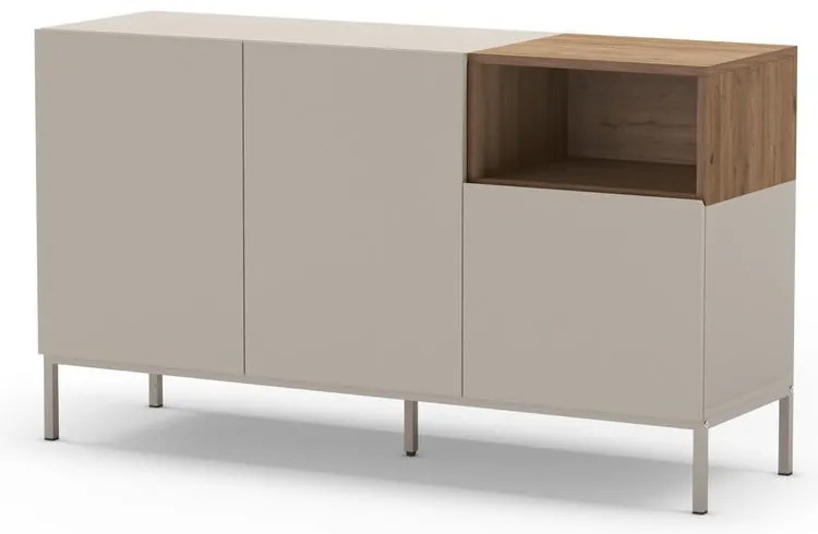 Kremowa komoda 140x80 cm Cailin – Marckeric