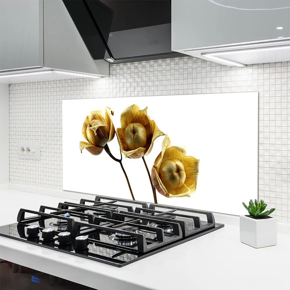 Panel Szklany do Kuchni Stylowa Flora Ścienna