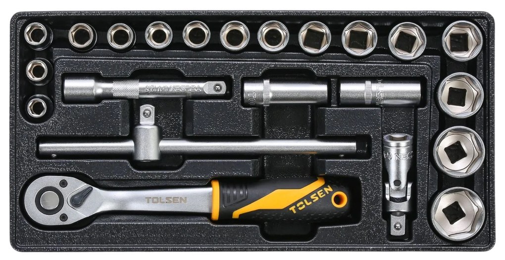 Tolsen Wózek warsztatowy mobilny na narzedzia, w tym 189 narzędzi, 7 szuflad