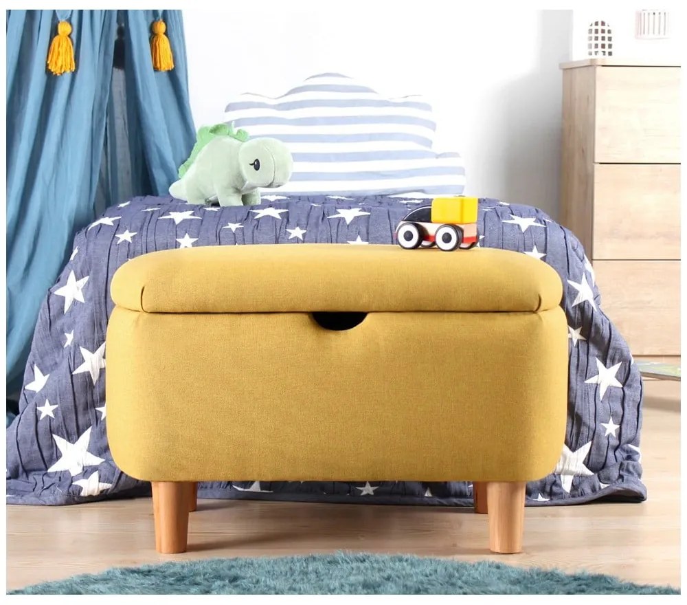 Żółta ławka dziecięca Moouv – Hanah Home