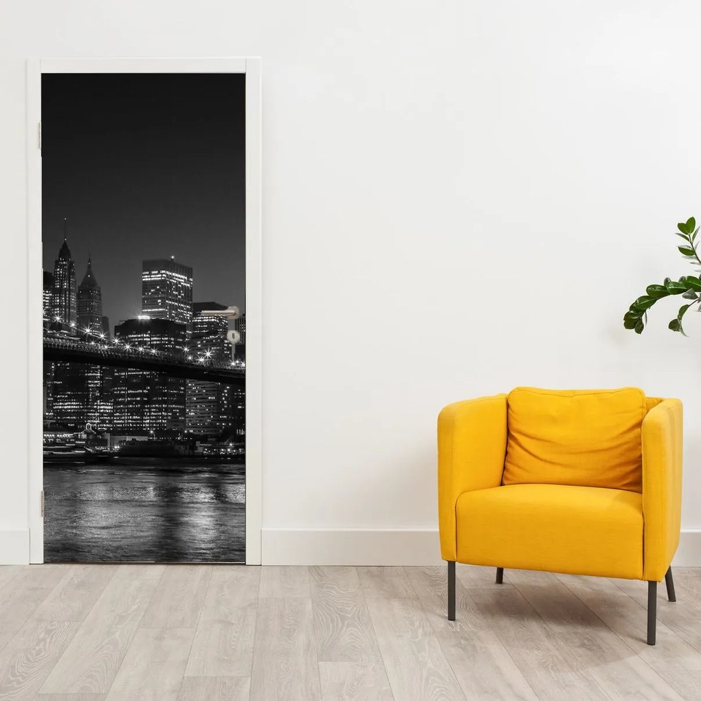 Fototapeta na drzwi - Most Brookliński w Nowym Jorku (95x205cm)
