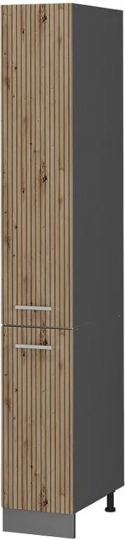 Szafka aptekarska dąb rzemieślniczy 30x57.2x206.8 r-line