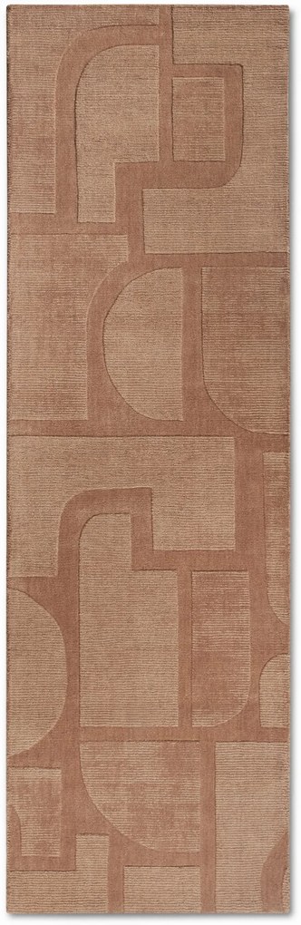 Dywan wełniany Villeroy &amp; Boch Alexis odcienie brązowego 80 cm x 250 cm