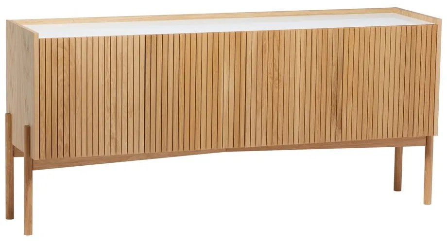 Niska komoda w dekorze dębu w naturalnym kolorze 177x42 cm Bottrup – Woodman