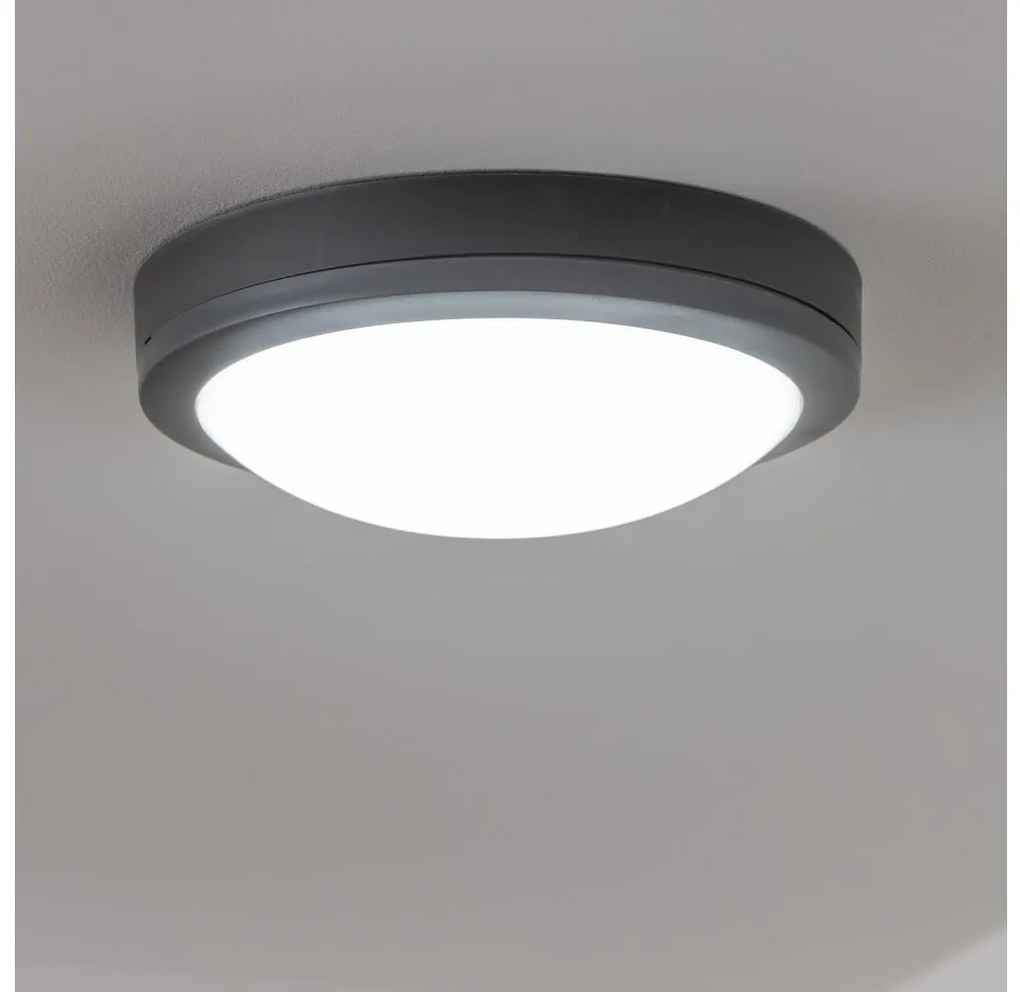 Brilagi - LED zewnętrzny plafon 20W 230V pr. 23 cm IP54 antracyt