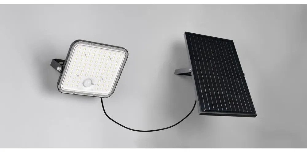 Zewnętrzna solarna lampa ścienna LED z timerem (wysokość 19 cm) Acora – Trio
