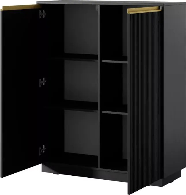 Komoda Miraza 2-drzwiowa MDF frezowany front nowoczesna salon
